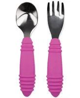 Bumkins Little Boys and Girls Spoon & Fork Set