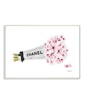 Stupell Industries Fashion Chanel Wrapped Cherry Blossoms Wall Plaque Art, 13" L x 19" H