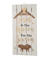 Glitzhome Wooden Nativity Wall Decor