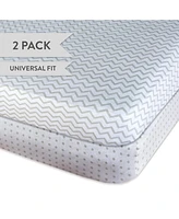 Ely's & Co. Baby Fitted Crib Sheet 100% Combed Jersey Cotton
