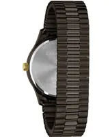 Caravelle Men's Dark Gray Stainless Steel Expansion Bracelet Watch 40mm