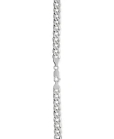 Curb Link 22" Chain Necklace (7mm) in Sterling Silver