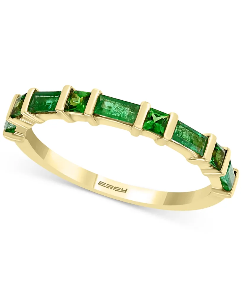 Effy Emerald (3/8 ct. t.w.) & Tsavorite (1/5 ct. t.w.) Ring in 14K Gold