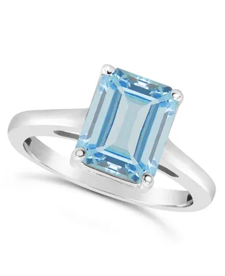 Sky Blue Topaz (3-3/ ct. t.w.) Ring Sterling Silver. Also Available Rose Quartz (-1