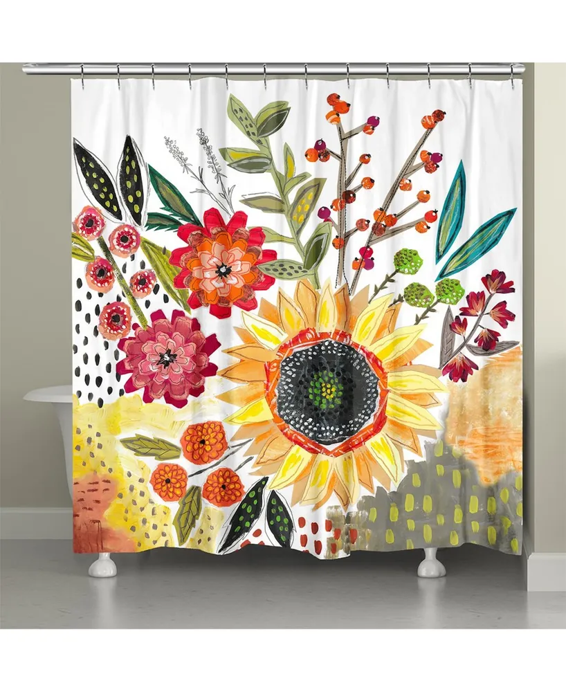 Laural Home Sundaze Blooms Shower Curtain