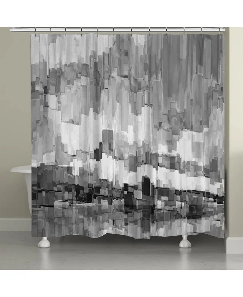 Laural Home Grey Glacier Shower Curtain