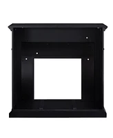 Southern Enterprises Lysander Marble Color Changing Electric Fireplace