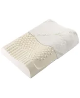 Cheer Collection Contour Latex Pillow, 15.7" x 23.6"