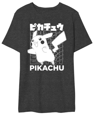 Pikachu Kanji Men's Graphic T-Shirt - Mens T