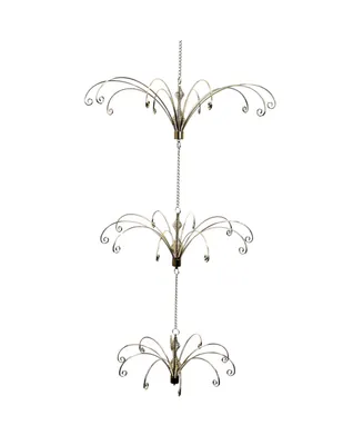 Kurt Adler 33-Inch Metal Gold Ceiling Suspended Tree