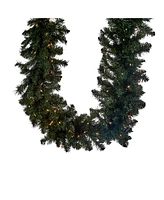 Kurt Adler 9-Foot x 14-Inch Pre-Lit Vanderbilt Garland