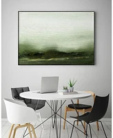 Giant Art 40" x 30" Verdant Iii Art Block Framed Canvas