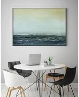 Giant Art 40" x 30" Sea View Vi Art Block Framed Canvas