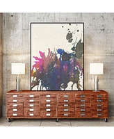 Giant Art 36" x 24" Exuberant Splotch Art Block Framed Canvas