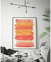 Giant Art 14" x 11" Tangerine Ii Art Block Framed Canvas