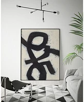 Giant Art 40" x 30" Symbiotic Iii Art Block Framed Canvas