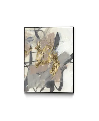 Giant Art 40" x 30" Golden Blush Ii Art Block Framed Canvas