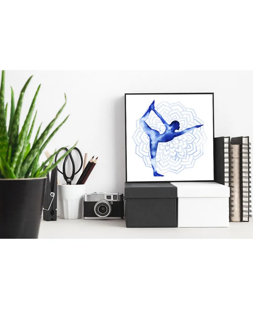 Giant Art 30" x 30" Yoga Flow I Art Block Framed Canvas