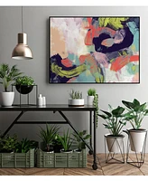 Giant Art 40" x 30" Vibrant Spring Ii Art Block Framed Canvas