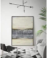 Giant Art 32" x 24" Divided Horizon I Art Block Framed Canvas