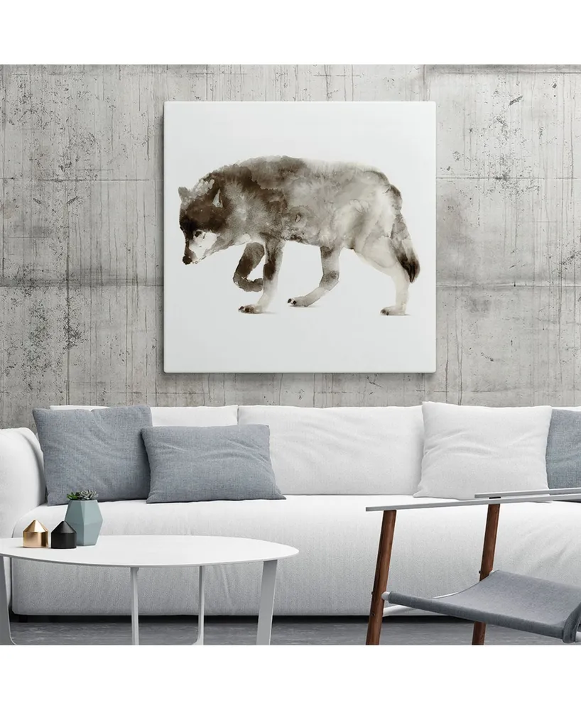 Giant Art 20" x 20" Wolf Museum Mounted Canvas Print