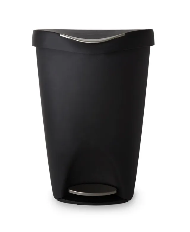 Umbra Brim Step Trash Can, Nickel