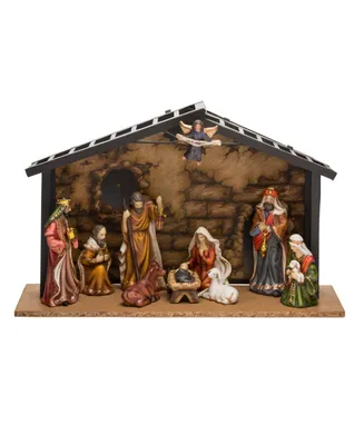 Kurt Adler 3.5-5-Inch Porcelain 10-Piece Nativity Set