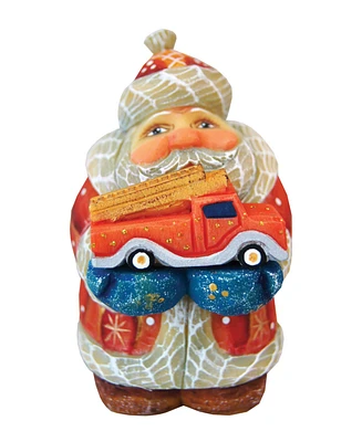 G.DeBrekht Mini Firefighter Santa Figurine