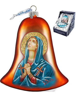 G.DeBrekht Mary Magdalena Bell Glass Ornament