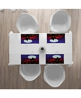 Ambesonne Halloween Place Mats, Set of 4