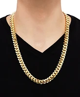 Cuban Link 26" Chain Necklace 18k Gold-Plated Sterling Silver or