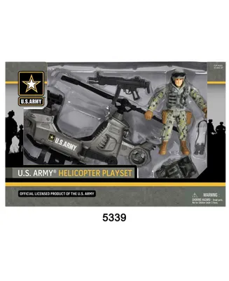 Excite U.s. Army Figure Playset with Helicopter