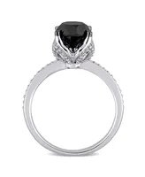 Black and White Diamond (2 ct. t.w.) Engagement Ring 14k Gold