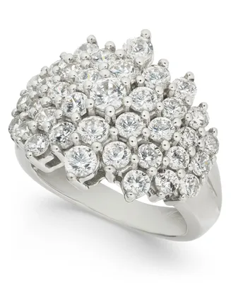 Diamond Cluster Statement Ring (3 ct. t.w.) in 14k White Gold