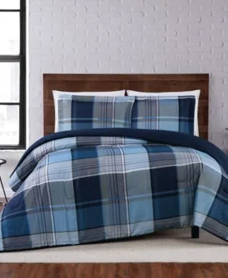 Truly Soft Trey Plaid Comforter Sets