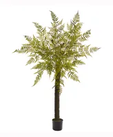 Nearly Natural 80in. Fern Artificial Tree