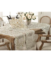 Saro Lifestyle Hand-Beaded Table Runner