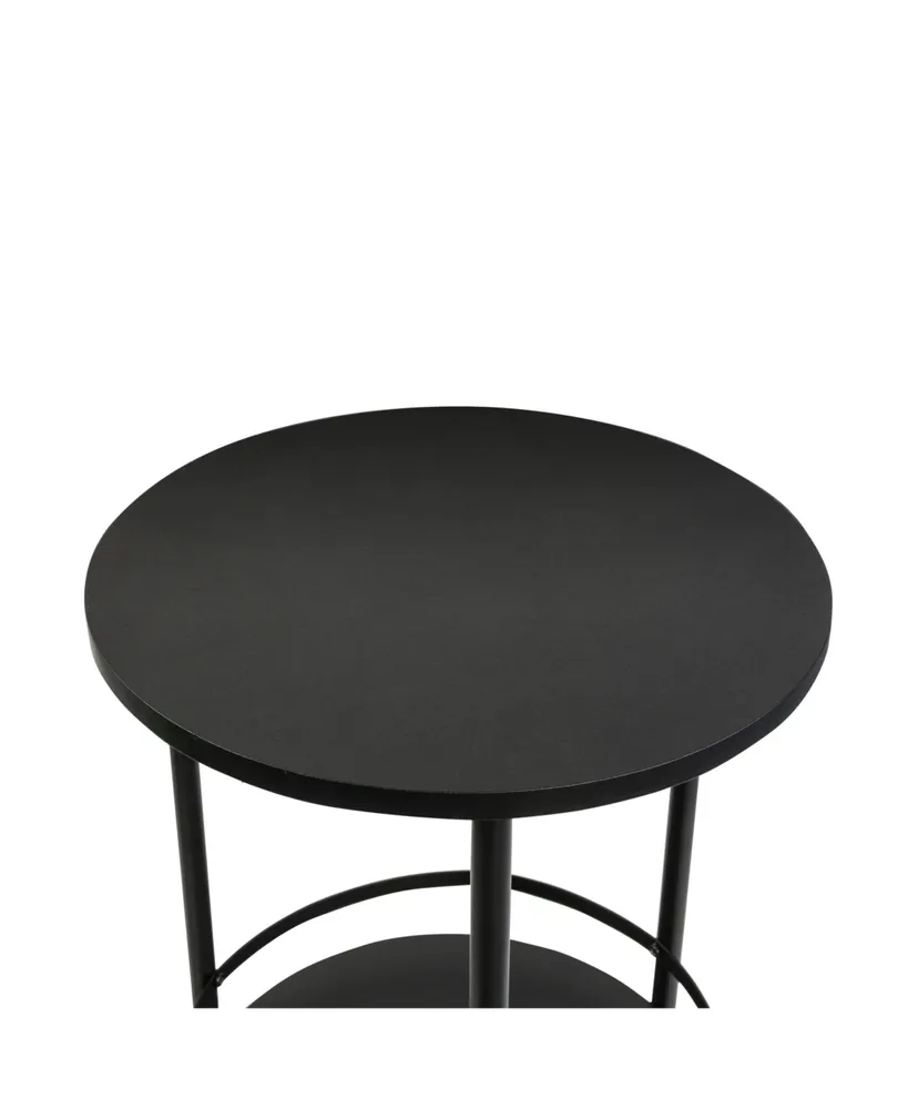 Honey Can Do 2-Tier Round Side Table