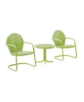 Crosley Griffith 3 Piece Metal Outdoor Conversation Seating Set