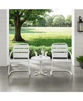 Crosley Brighton 3 Piece Metal Conversation Seating Set