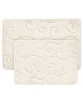 Baldwin 2 Piece Memory Foam Bath Mat Set