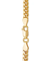 Curb Link 24" Chain Necklace Sterling Silver or 18k Gold-Plated Over