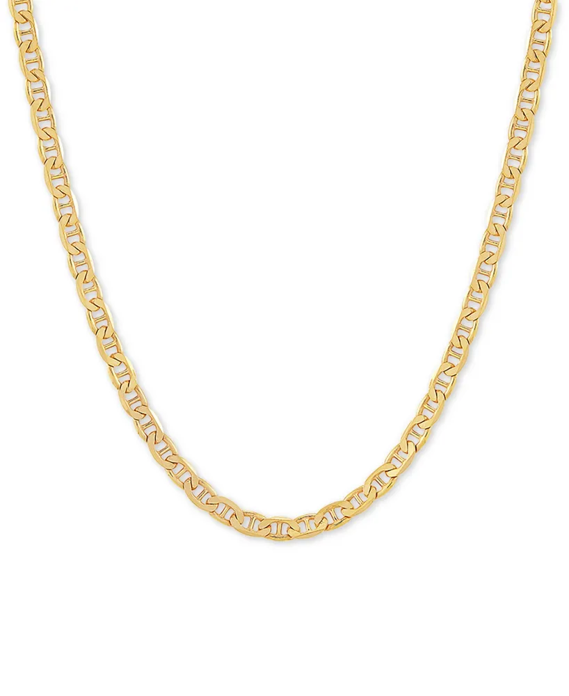 Mariner Link 22" Chain Necklace (3-1/2mm) 18k Gold-Plated Sterling or SilverSilver