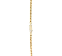 Rope Link 18" Chain Necklace in 18k Gold-Plated Sterling Silver