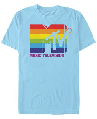 Fifth Sun Men's Rainbow Pride Logo Short Sleeve T- shirt