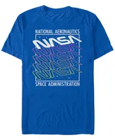 Fifth Sun Nasa Men's Neon Colors Space Administration Short Sleeve T- shirt