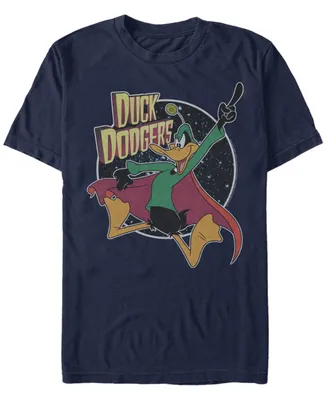 Fifth Sun Looney Tunes Men's Daffy Duck Dodgers Short Sleeve T-Shirt