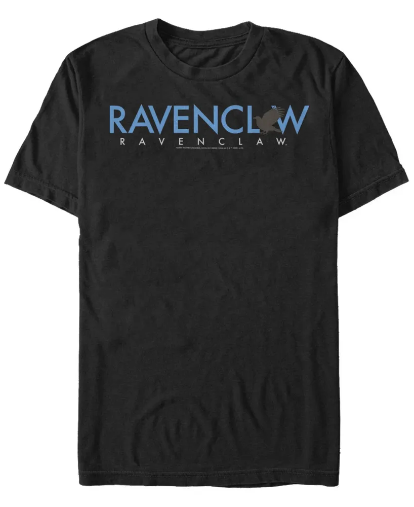 Fifth Sun Harry Potter Men's Ravenclaw Text Logo Short Sleeve T-Shirt