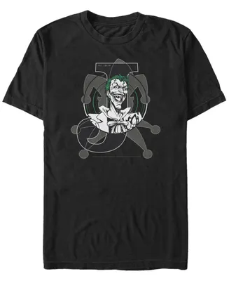 Fifth Sun Dc Men's Batman The Joker Card Short Sleeve T-Shirt