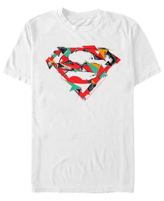 Fifth Sun Dc Men's Superman Geometric Chest Logo Short Sleeve T-Shirt